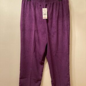 Purple NWT Alfred Dunner Size 12 Women’s Pants